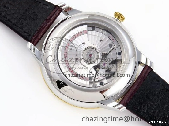 0118 De Ville Power Reserve YG MKF 1:1 Best Edition White Dial on Brown Leather Strap A WrinkleFree 7755